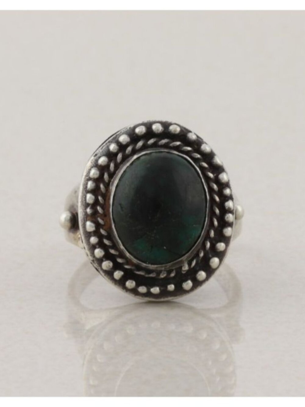 Sterling Silver Chrysocolla Ring Size 7 1/2